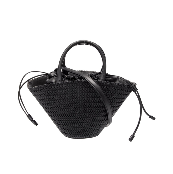 MICHAEL KORS COLLECTION Audrey Woven Leather Market Bag - Picture 7 of 10